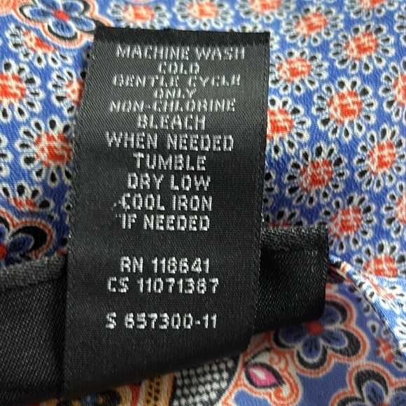 Lane Bryant Blue Orange Floral Front Twist Knot Sleeveless Shift Dress 18/20 - Picture 6 of 6